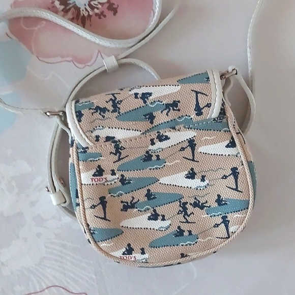 Mini Tod's canvas crossbody bag - Picture 11 of 14